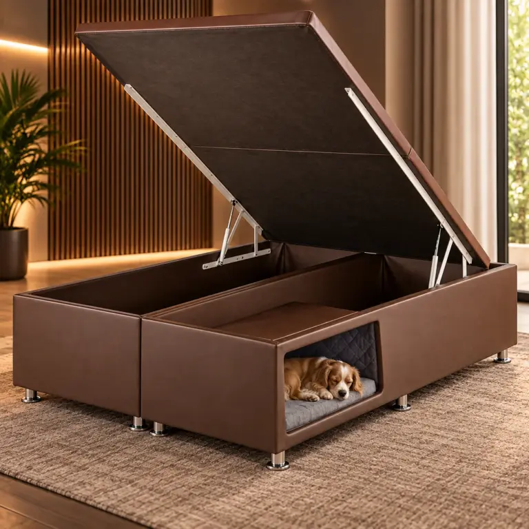 Cama Box Baú com Nicho Pet